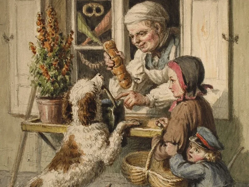1818-Hugo Bürkner - Dal fornaio nel 1862